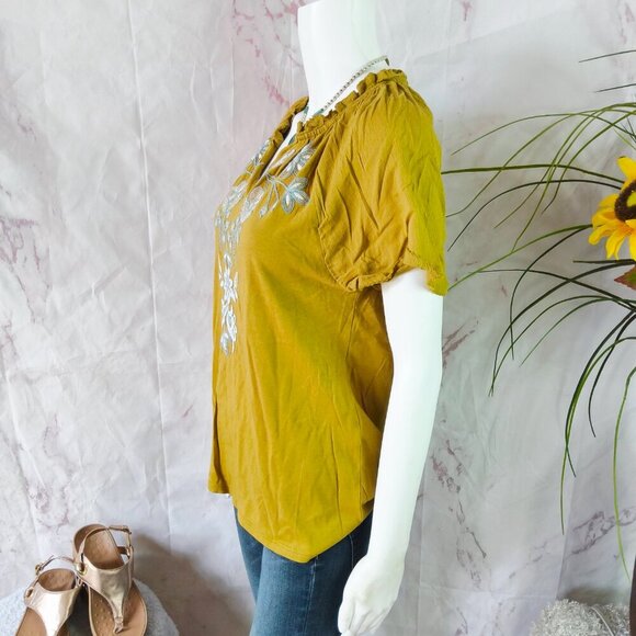 J. Jill embroidered top - Picture 4 of 7